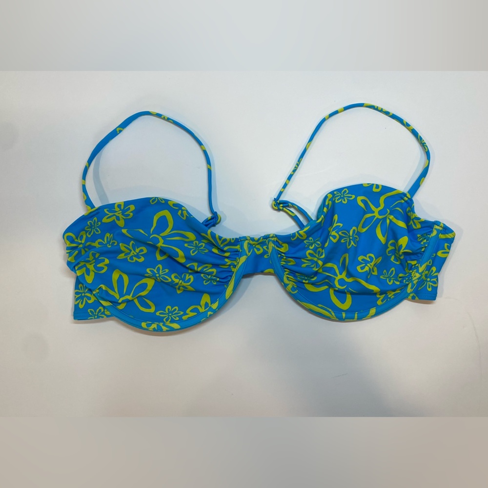Blue Bikini with yellow flowers